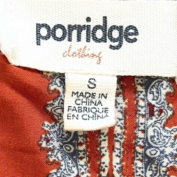 PORRIDGE CLOTHING BOHO DRESS WITH POCKETS SIZE SMALL ANTHROPOLOGIE COTTAGECORE - Picture 3 of 9